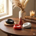 Hũ nến tline đá kimsa phong cách châu Âu, trang trí homestay và góc làm việc..